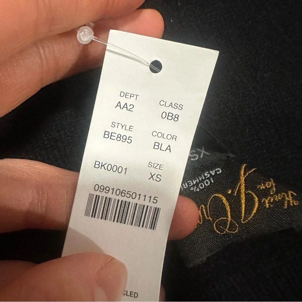 J crew cashmere crewneck sweater for men black